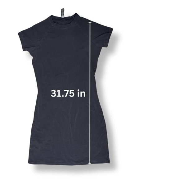 SKIMS Soft Lounge Mini Bodycon Dress Size M Fits Everybody Cotton Short Sleeve - Picture 5 of 6